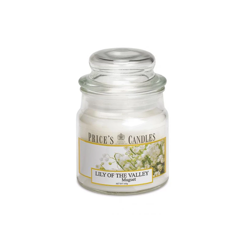 Price's Medium Scented Candle Jar With Lid, Lily Of The Valley - Price's
