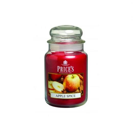 شمعة معطرة كبيرة بمرطبان وغطاء , بهارات التفاح من برايسز شمعة معطرة كبيرة بمرطبان وغطاء , بهارات التفاح من برايسز