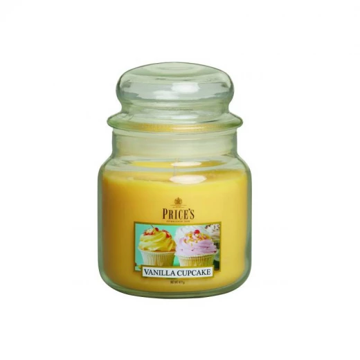 شمعة معطرة متوسطة بمرطبان وغطاء, كيك الفانيلا من برايسز شمعة معطرة متوسطة بمرطبان وغطاء, كيك الفانيلا من برايسز