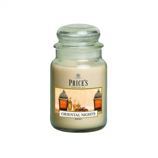شمعة معطرة كبيرة بمرطبان وغطاء, ليالي شرقية من برايسز شمعة معطرة كبيرة بمرطبان وغطاء, ليالي شرقية من برايسز