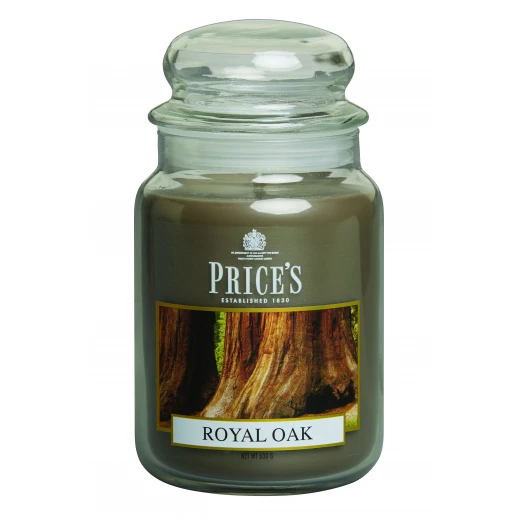 شمعة معطرة كبيرة بمرطبان وغطاء, البلوط من برايسز شمعة معطرة كبيرة بمرطبان وغطاء, البلوط من برايسز