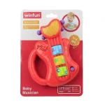WinFun Baby Musician Guitar Toy Toddler Educational Musical Instrument with Light Up Features, ABC Learning - WinFun