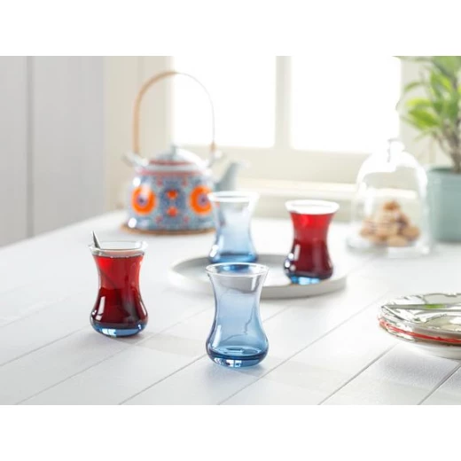طقم أكواب الشاي لافيم السماء الزرقاء 6 قطع 155 مل من مدام كوكو طقم أكواب الشاي لافيم السماء الزرقاء 6 قطع 155 مل من مدام كوكو