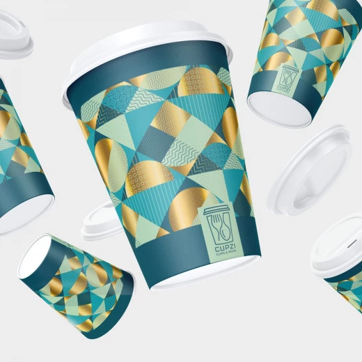 Cupzi The Golden Cup , 236ml, 50 Pieces - Cupzi - Image 2
