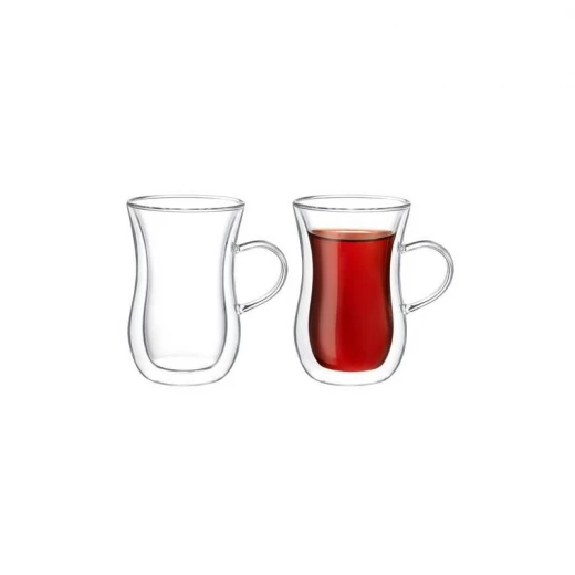 كوب شاي زجاج مزدوج 1 قطعة من مدام كوكو - مدام كوكو - Image 2