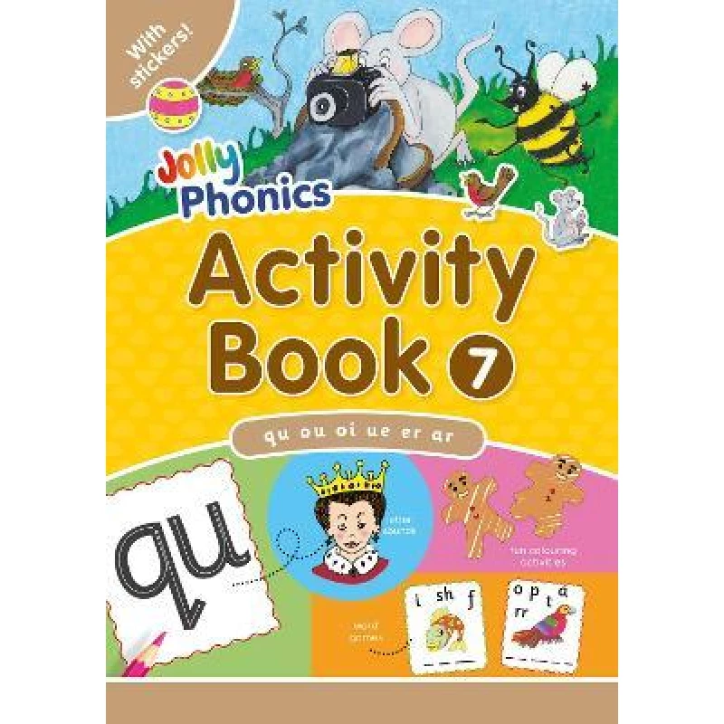 كتاب أنشطة Jolly Phonics 7: كتاب عمل تفاعلي للأعمار من 6 إلى 8 سنوات، تطوير مهارات القراءة والكتابة - Jolly phonics