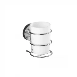 Wenko Milazzo Vacum-Loc Tumbler, Chrome, White