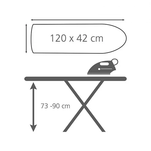Wenko Classic Ironing Board, Adjustable, 120X42 Cm - Wenko - Image 2