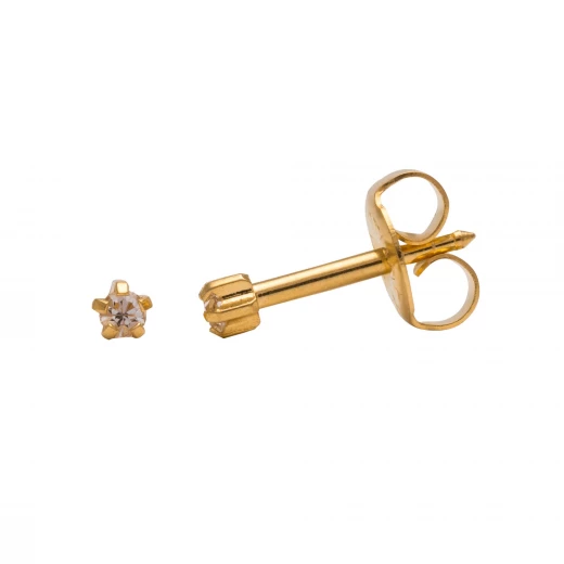 Studex Gold Plated Mini Tiffany Apr Crystal Sterilized Ear Studs Studex Gold Plated Mini Tiffany Apr Crystal Sterilized Ear Studs