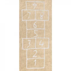 Aratextile Children's Rug, Patacoja Design, Beige Color, 90 x 200Cm