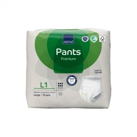 Abena Pants Adult Underwear, Size Large 15 Pieces Abena Pants Adult Underwear, Size Large 15 Pieces
