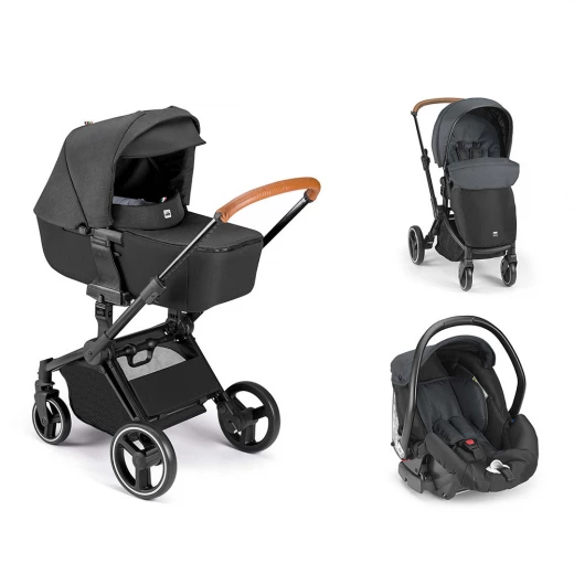 عربة اطفال, باللون الرمادي من كام عربة اطفال, باللون الرمادي من كام