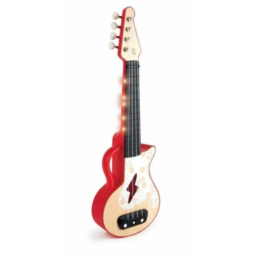 Hape Learn with Lights Ukulele Red Hape Learn with Lights Ukulele Red