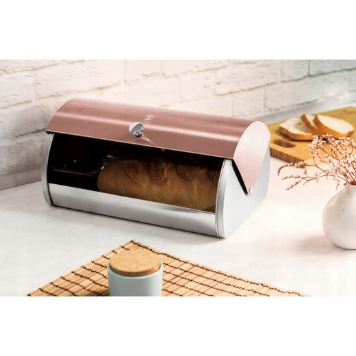Berlinger Haus Metallic Bread Box, Rose - Berlinger Haus - Image 2
