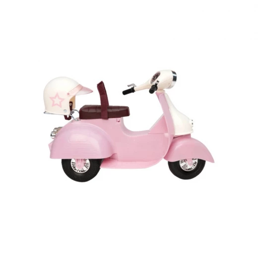 Our Generation Ride in Style Scooter, Pink and Ivory Our Generation Ride in Style Scooter, Pink and Ivory