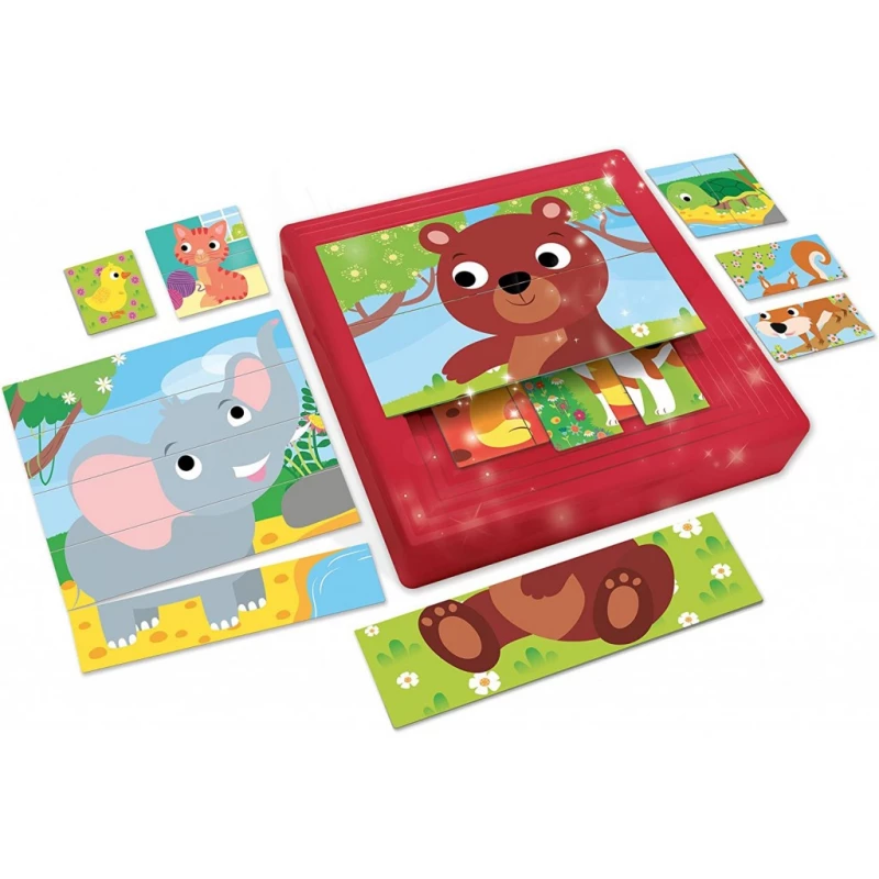 Lisciani Carotina Baby 8 Progressive Puzzle, Animals - LISCIANI