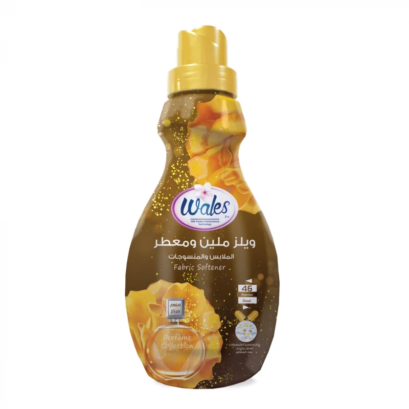 معطر ومنعم الاقمشة, ذهبي, 800 مل من ويلز - ويلز