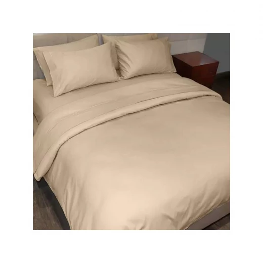 Cannon Plain Bed Sheet Set, Poly Cotton, Ivory Color, King Size, 3 Pieces Cannon Plain Bed Sheet Set, Poly Cotton, Ivory Color, King Size, 3 Pieces