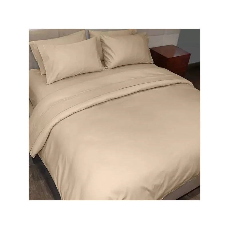 Cannon Plain Bed Sheet Set, Poly Cotton, Ivory Color, King Size, 3 Pieces - Cannon