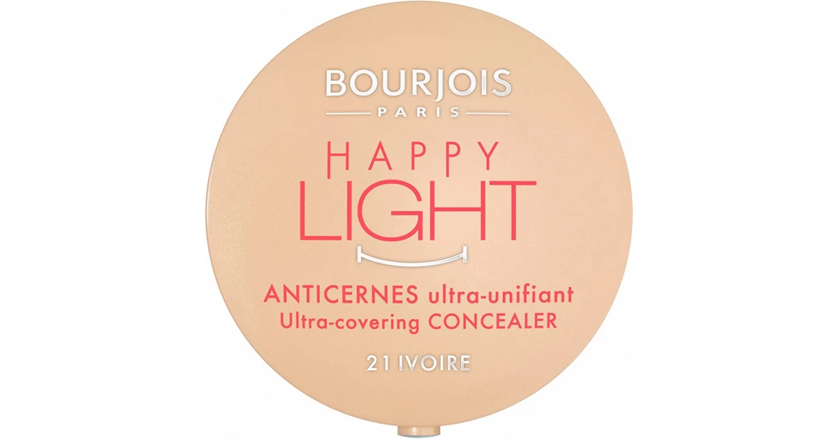 Anti-cernes Bourjois Happy Light - Teinte 21 Ivoire, 2,5 G, Neuf Scellé