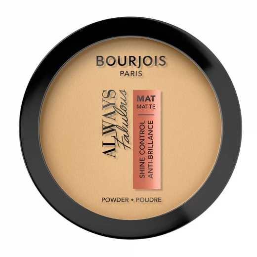 بودرة Bourjois Always Fabulous المضغوطة غير اللامعة 310 بيج للتحكم في الزيوت مكياج 10 جم للحصول على بشرة خالية من العيوب بودرة Bourjois Always Fabulous المضغوطة غير اللامعة 310 بيج للتحكم في الزيوت مكياج 10 جم للحصول على بشرة خالية من العيوب