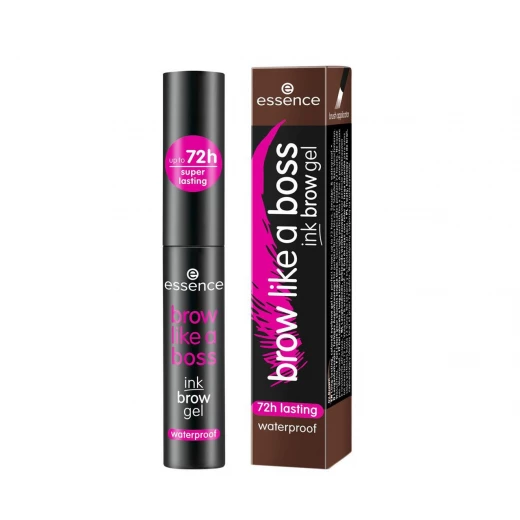 Essence Brow Like A Boss Ink Brow Gel, 02 Brown, 4ml Essence Brow Like A Boss Ink Brow Gel, 02 Brown, 4ml