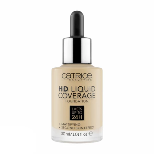 Catrice HD Liquid Coverage Foundation Full Coverage Flawless Finish Hazelnut Beige 036 Makeup