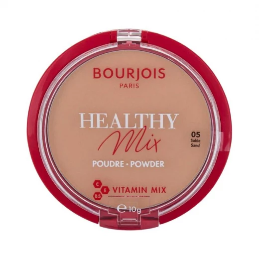 Bourjois Healthy Mix Anti Fatigue Face Powder 05 Radiant Finish Compact with Mirror for All Skin Types Bourjois Healthy Mix Anti Fatigue Face Powder 05 Radiant Finish Compact with Mirror for All Skin Types