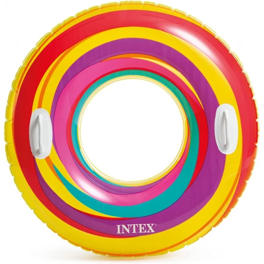 Intex Star Lifebuoy with Handles, Assorted Design 91cm Intex Star Lifebuoy with Handles, Assorted Design 91cm