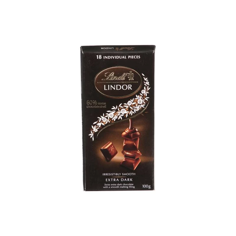 شوكولاتة ليندور غامق, 12 قطعة, 100غم من ليندت - ليندت