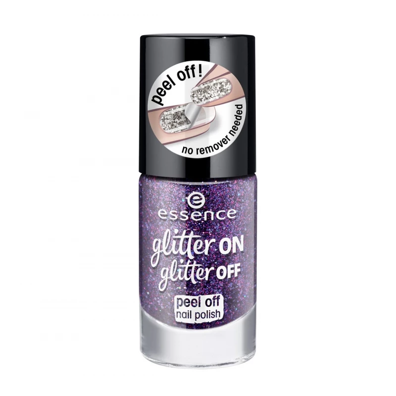 Essence Glitter On Glitter Off Peel Off Nail Polish, Number 04 - Essence