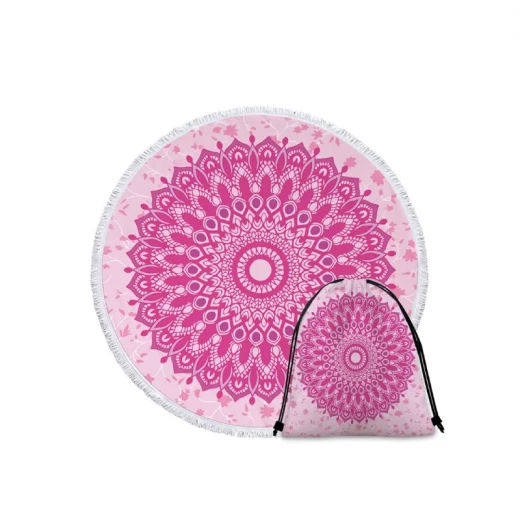 Aqua Poncho , Round Beach Towel , 150 cm , with Bag Aqua Poncho , Round Beach Towel , 150 cm , with Bag