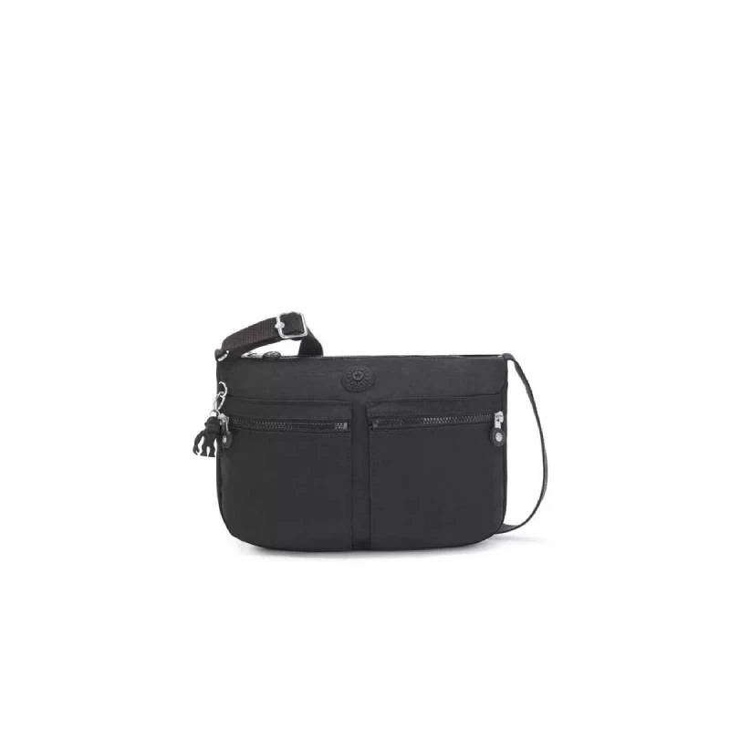 حقيبة كروس بودي كيبلينج ايزيلا سوداء بحزام كتف قابل للتعديل وجيوب متعددة حقيبة سفر أنيقة للاستخدام اليومي - كيبلينج