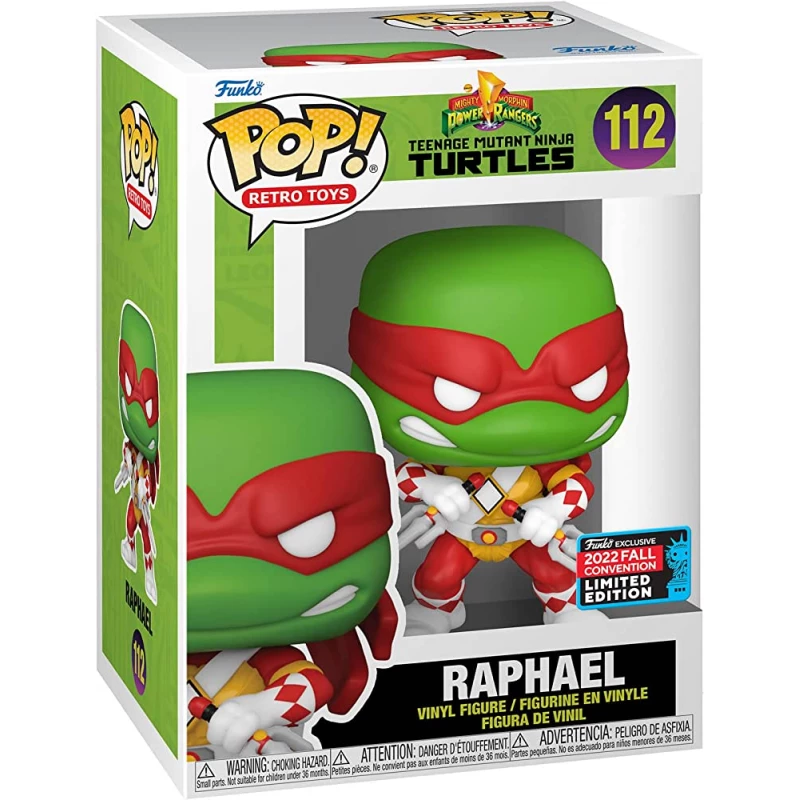 Funko Pop! Movies: Teenage Mutant Ninja Turtle x Mighty Morphin Power Rangers - Raphael - Funko