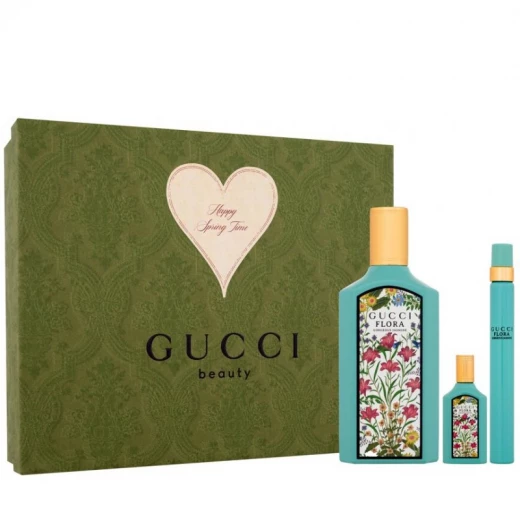 مجموعة غوتشي فلورا جورجيوس جاسمين - عطر 100 مل + عطر 10 مل + عطر 5 مل مجموعة غوتشي فلورا جورجيوس جاسمين - عطر 100 مل + عطر 10 مل + عطر 5 مل