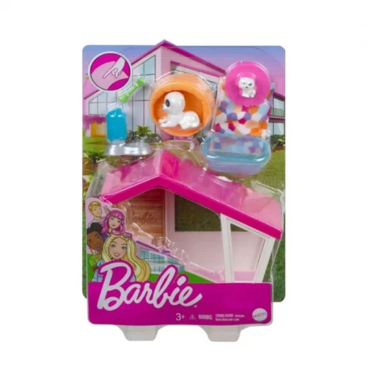 مجموعة لعب بيت الكلب الصغير من باربي مجموعة لعب بيت الكلب الصغير من باربي
