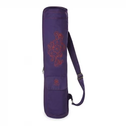 Gaiam Embroidered Cargo Mat Bag Aubergine