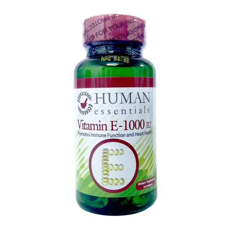 Human Essentials Vitamin E 1000, 30 Capsules - Human Essentials