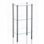 Kela Lars Shelving Unit With 3 Shelves, Silver - Kela