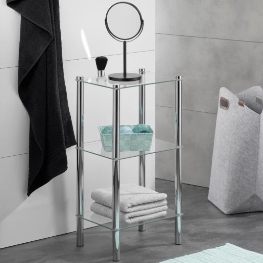 Kela Lars Shelving Unit With 3 Shelves, Silver - Kela - Image 2