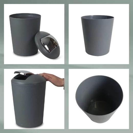 سلة بغطاء متأرجح مارتا   5 لترًا أسود, من كيلا - كيلا - Image 2