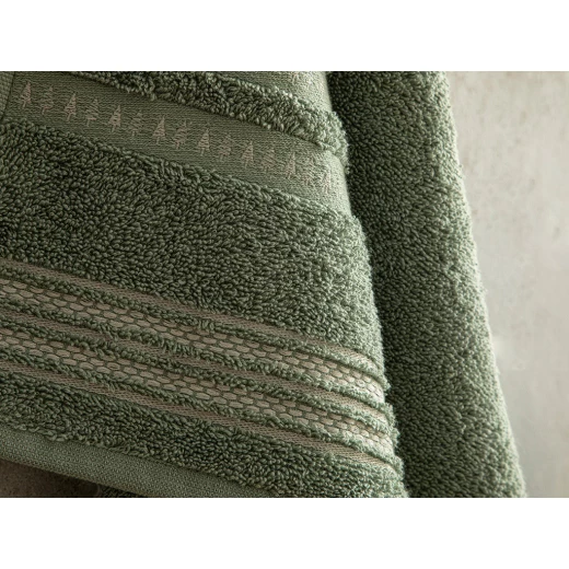 منشفة وجه قطني, لون اخضر, 50*70 سم من انجلش هوم - انجلش هوم - Image 2