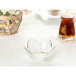 طبق مقبلات زجاج تيبي, 8*8*38 سم من انجلش هوم - انجلش هوم