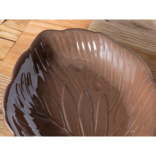 طبق مقبلات الفراشة السلس، 23*13*8 سم, بني غامق من انجلش هوم - انجلش هوم - Image 3