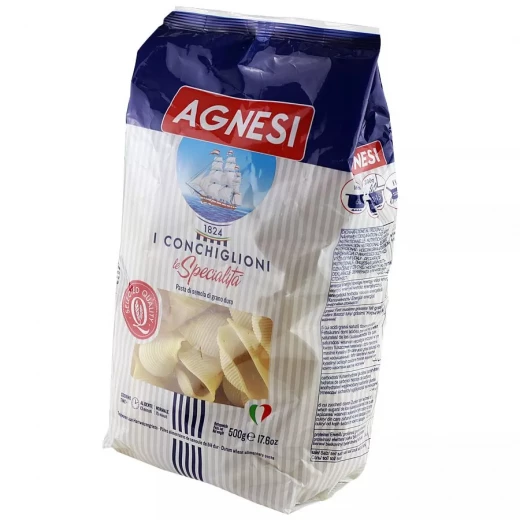 Agnesi Conchiglioni Pasta With Shells, 500g Agnesi Conchiglioni Pasta With Shells, 500g