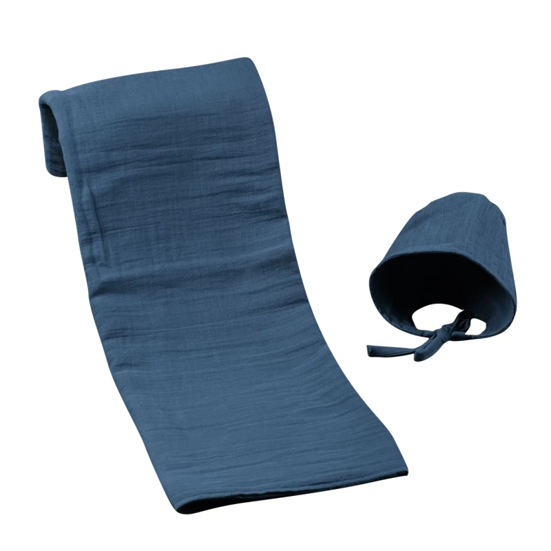 Elmalella Mira Blanket & Hat Set, Blue Color - Elmalella