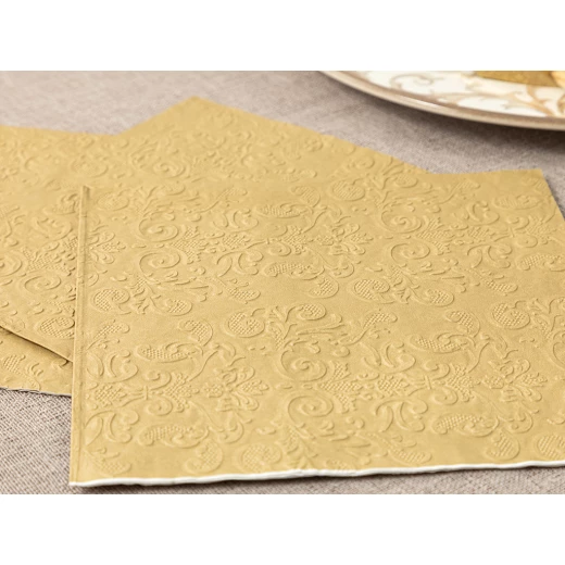 مناديل ورقية, 33*30 سم, ذهبي, 20 قطعة من انجلش هوم - انجلش هوم - Image 2