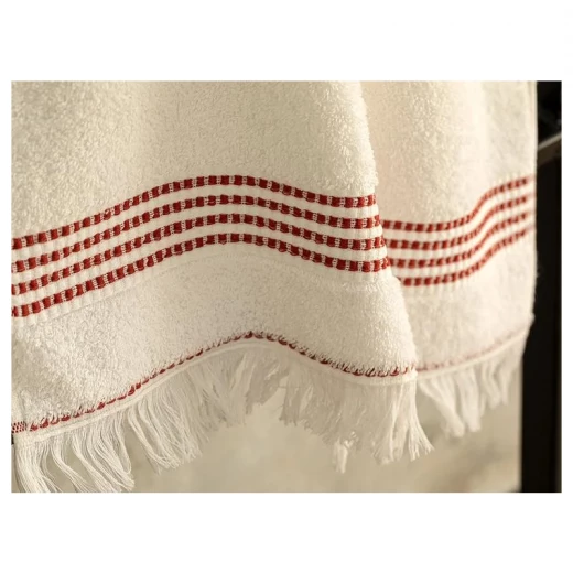 منشفة وجه قطنية, لون ابيض, 50*70 سم من انجلش هوم - انجلش هوم - Image 2