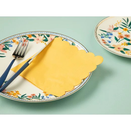 مناديل ورقية فاستيفال, 33*33 سم, اصفر, 20 قطعة من انجلش هوم مناديل ورقية فاستيفال, 33*33 سم, اصفر, 20 قطعة من انجلش هوم