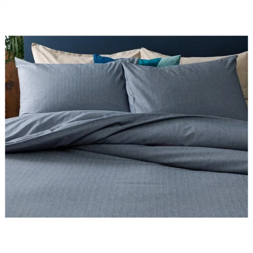 طقم غطاء لحاف مزدوج شارب تويل, لون ازرق غامق, 200* 220 سم, 4 قطع من انجلش هوم طقم غطاء لحاف مزدوج شارب تويل, لون ازرق غامق, 200* 220 سم, 4 قطع من انجلش هوم